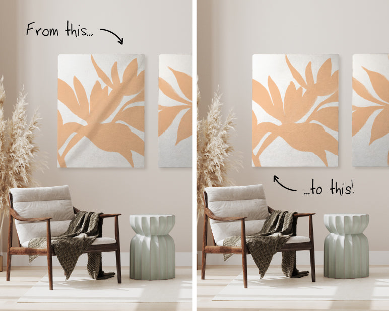 Quick tip to tighten a saggy canvas